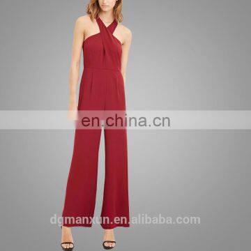 2016 Pictures Of Latest Tops and Trousers Designs Contemporary Cross Front Jumpsuit photo-2