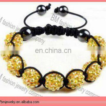 rhinestone beads charm bracelet 2013 new fashion jewelry