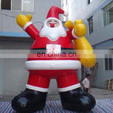 Wholesale Christmas Decorations Inflatable Santa Holding Xmas Gifts Holiday Decoration