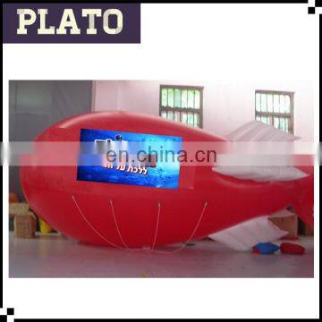 Red inflatable blimp helium balloon for advertising/promotional blimp sphere balloon for kids