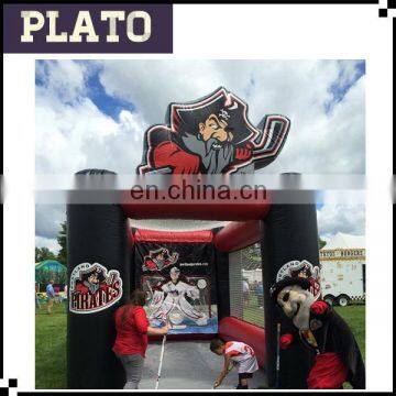 Sport game equipment inflatable hockey shooting target goal for children playground