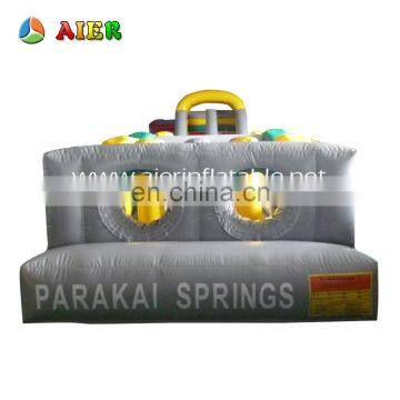 Cheap 2 parts giant inflatable obstacle , PVC inflatable obstacle course for adult and kids