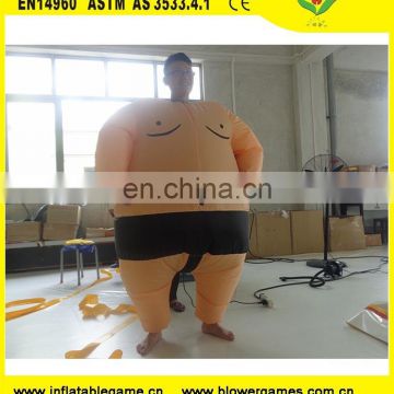 Adult pvc tarpaulin sumo wrestling costume inflatable fighting sumo suits