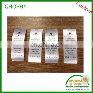 Satin Ribbon Clothing Wash Care Label photo-2