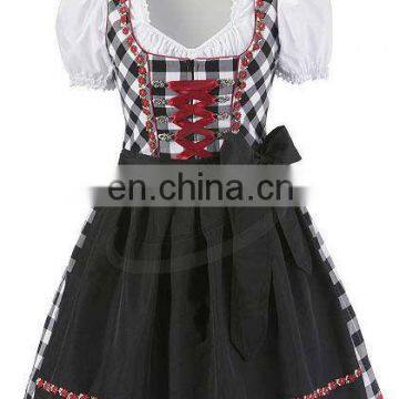 3pcs Apron Drindl Custom Design Trachten Oktoberfest Bavarian Traditional Dirndl For Women (Oktoberfest Garments)