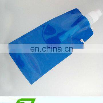 clear plastic foldable flat water bottle