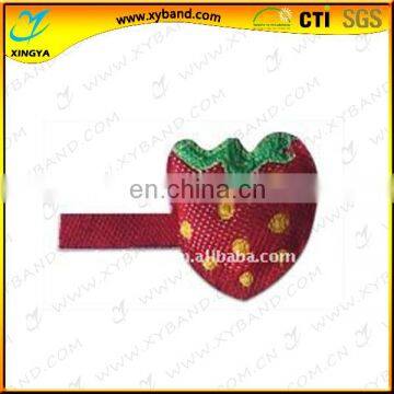 fashion woven strawberry zipper puller for children