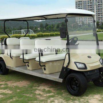 Powered 8 seater electric golf cart, tourist sightseeing bus, ce approved 8 passenger golf cart sale