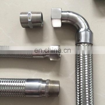 Stainless Steel Braided Corrugated Metal Flexible Hose / Pipe / Tube