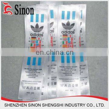 wholesale garment woven label tag customized clothing embroidered logo satin silk label