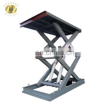 7LSJG Shandong SevenLift 1000kg warehouse electric manual hydraulic vertical platform lift