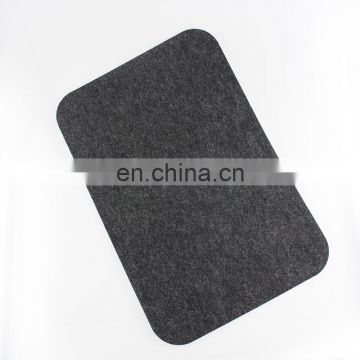 Grey polyester felt place mat table mat 4set with custom logo