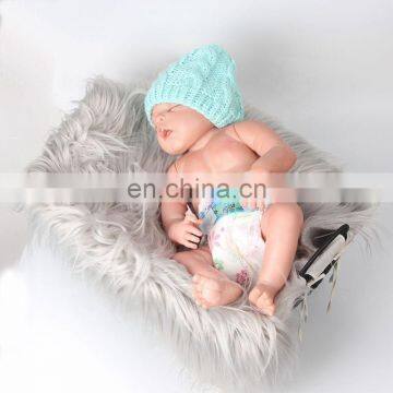 50*60cm 11Colors Faux Fur Nursery Swaddling Blankets Newborn Photography Props Baby Receiving Blanket photo-3