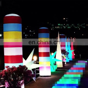 Customized Advertising Inflatable LED Lighted Tube /Inflatable Column /Inflatable Pillar For Event Decoration