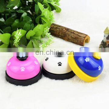 Pet Toy Training Called Dinner Small Bell Footprint Ring Dogs Toys For Teddy Puppy photo-2
