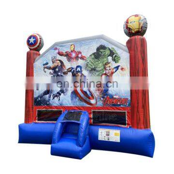 Kids Party Jumpers Inflatable Super Heroes Bounce House Bouncer Jumping Castle Bouncehouse With Blower