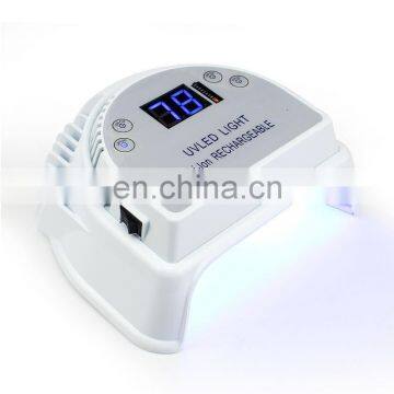 Rechargeable Electric Cordless LED Nail Lamp 64W Professional LED Light Curing Therapy