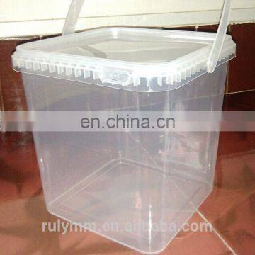 HDPE Plastic Pail Packaging 4 Liter Pail for Food Use photo-3