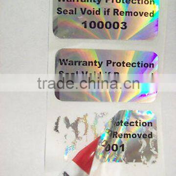 3D effective hologram sticker High quality anti-fake custom hologram security sticker