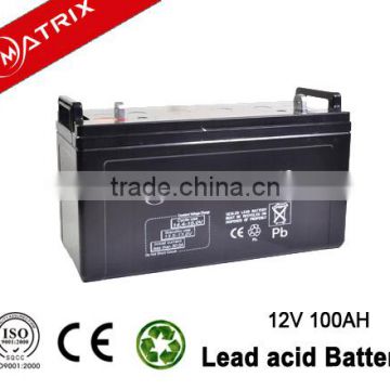 Solar maintenance free GEL battery 12V 100AH from China