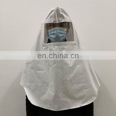 Disposable Surgical Kit Surgeon White Blue Medical Anti-Fog T4 Head Cover Helmet With Face Eye Shield Protection Hood Cover photo-2