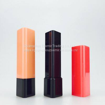 Wholesale triangle Lip balm plastic colorful cute lip balm empty container