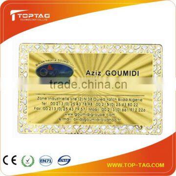 Silver/gold/golden metal business cards VIP card Name Card Printing