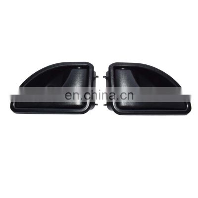 Free Shipping!2Pcs DOOR HANDLE INTERIOR Left&Right set Black For RENAULT 8200259376 8200259377