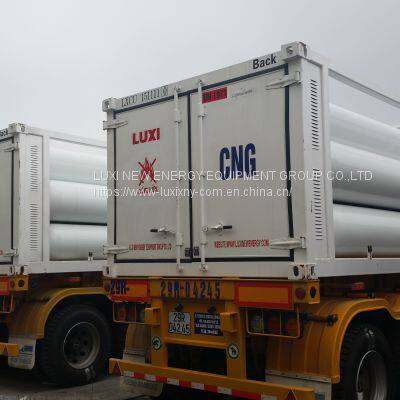 Large Capacity 12 tubes 9200Nm3  CNG tube trailer for gas transporting in medium or long distance.