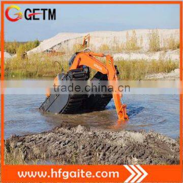 floating excavator for Sediment, weed control