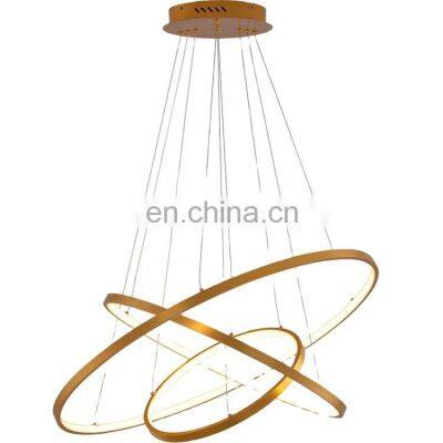 Indoor Modern Circular Ring Chandelier 1 - 3 Rings pendant light Home Hotel Lighting