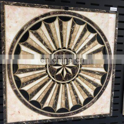 600 x 600mm Vitrified Carpet Tile Interior Gold Silver Plated Polished Crystal Decorative Wall Tiles