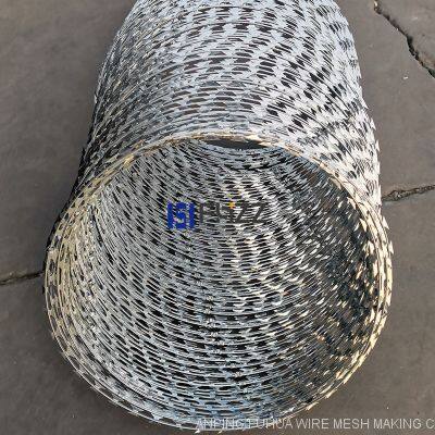 Best Quality Galvanized BTO-22 Concertina Rossy Razor Wire 450mm×90Clips×5Clips