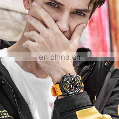 SMAEL 1545 Fashion Digital Quartz Hand Watch For Men Silicone Back Light Outdoor Sports Wrist Watches photo-5