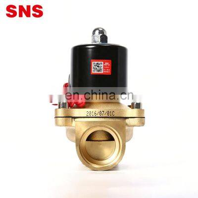 SNS 2W Series Normally Closed Electric 220V 24V 12V Brass Water Solenoid Valve With G/NPT Thread photo-3