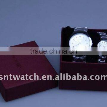 cheap paperboard watch box, for couple watch/single watch