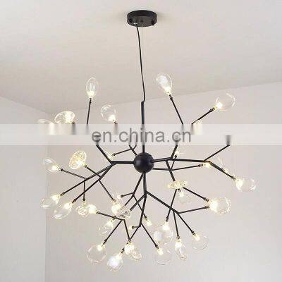 Led Modern Firefly Chandelier Light Tree Branch Nordic Indoor Lighting Pendant Lamp Living Room Ceiling Chandeliers For Home