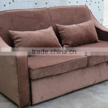 Modern Convertible Bending Wood Hotel Fabric Sofa Bed photo-3