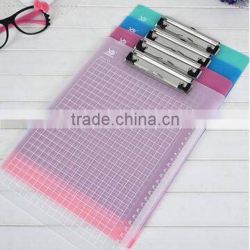 PP stationery a4 size 2mm Eco-friendly plastic writing clipboard for office