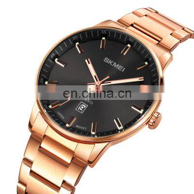 waterproof men's watch guangzhou SKMEI fashion watch wholesale factory new quartz steel wristwatch hour