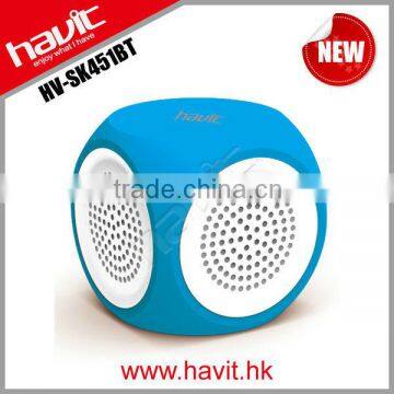 HV-SKC451 Private Dice-shaped Mini Bluetooth Speaker With FM photo-3