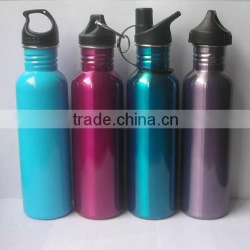 750ml s/s Water Bottle with Non-toxic Spray-printing and Leakproof cover BL-6040