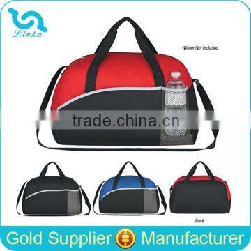 Custom Polyester Gym Bag Sport Gym Bags With Bottle Holder