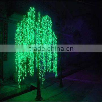 artificial Led willow tree for lakeside weeping willow tree lighting