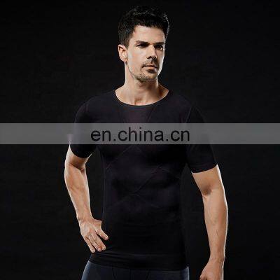 Men Oversized Gym Sports T Shirts Custom Logo Quick Dry Crewneck Running Fitness Tops photo-5