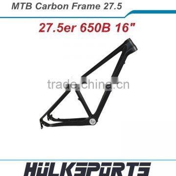 Cheap 650b carbon mountain bike frames 16" mtb carbon frame 27.5 3k/ud carbon mtb bike frameset