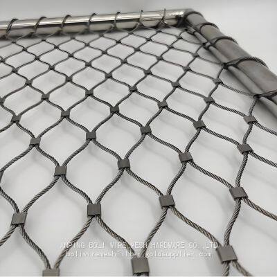 Woven Stainless Steel Wire Rope Safety Net for Staircase & Balcony Protection photo-5