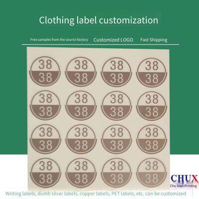 Printed Clothing Stickers, Size Label Design for Garment Factories, Custom - Made for Foreign Trade, Chuxian photo-3