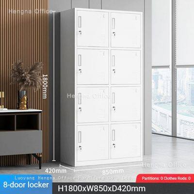 Fire-proof Steel Staff Locker for Hotel Back-of-House: Large Capacity Metal Wardrobe for Restaurant Chef Uniforms and Personal Belongings
