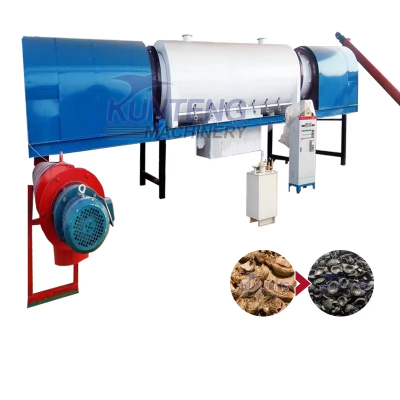 Smokeless Rotary Carbonized Furnace Continuous Sawdust Carbonizing Stove